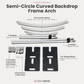 Semi-circle Curved 8.8ft Backdrop Frame Arch frame contents 