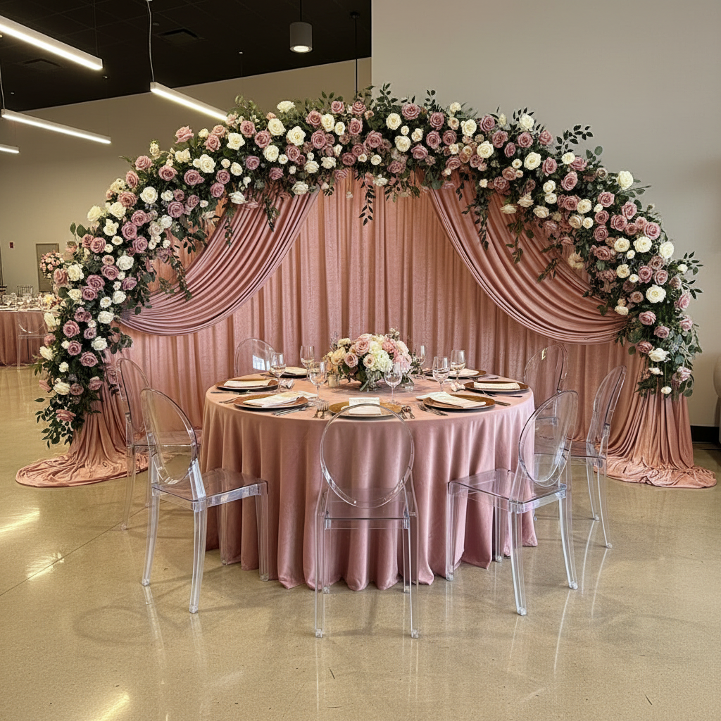 Semi-circle Curved 8.8ft Backdrop Frame Arch