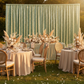Sequin Velvet 10ft H x 52" W Drape/Backdrop Curtain Panel - Sage Green