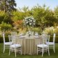 Sequin Velvet 120" Round Tablecloth - Champagne