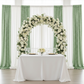 Sequin Velvet 12ft H x 52" W Drape/Backdrop Curtain Panel - Sage Green