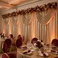 Sequin Velvet 12ft H x 52" W Drape/Backdrop Curtain Panel - Champagne