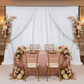 Sequin Velvet 12ft H x 52" W Drape/Backdrop Curtain Panel - White