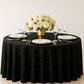 Sequin Velvet 132 Round Tablecloth Black lifestyle