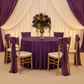 Sequin Velvet 132" Round Tablecloth - Purple