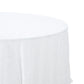 Sequin velvet round tablecloth white close up