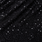 Sequin velvet black fabric