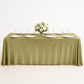 Sequin velvet  champagne rectangular tablecloth with charger plates and florals