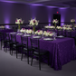 Sequin Velvet 90"x156" Rectangular Tablecloth - Purple