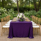 Sequin Velvet 90"x156" Rectangular Tablecloth - Purple
