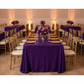 Sequin Velvet 90"x156" Rectangular Tablecloth - Purple