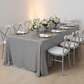 Sequin Velvet 90"x156" Rectangular Tablecloth - Silver