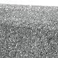 Sequin velvet rectangular tablecloth silver close up