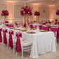 Sequin Velvet 90"x156" Rectangular Tablecloth - White