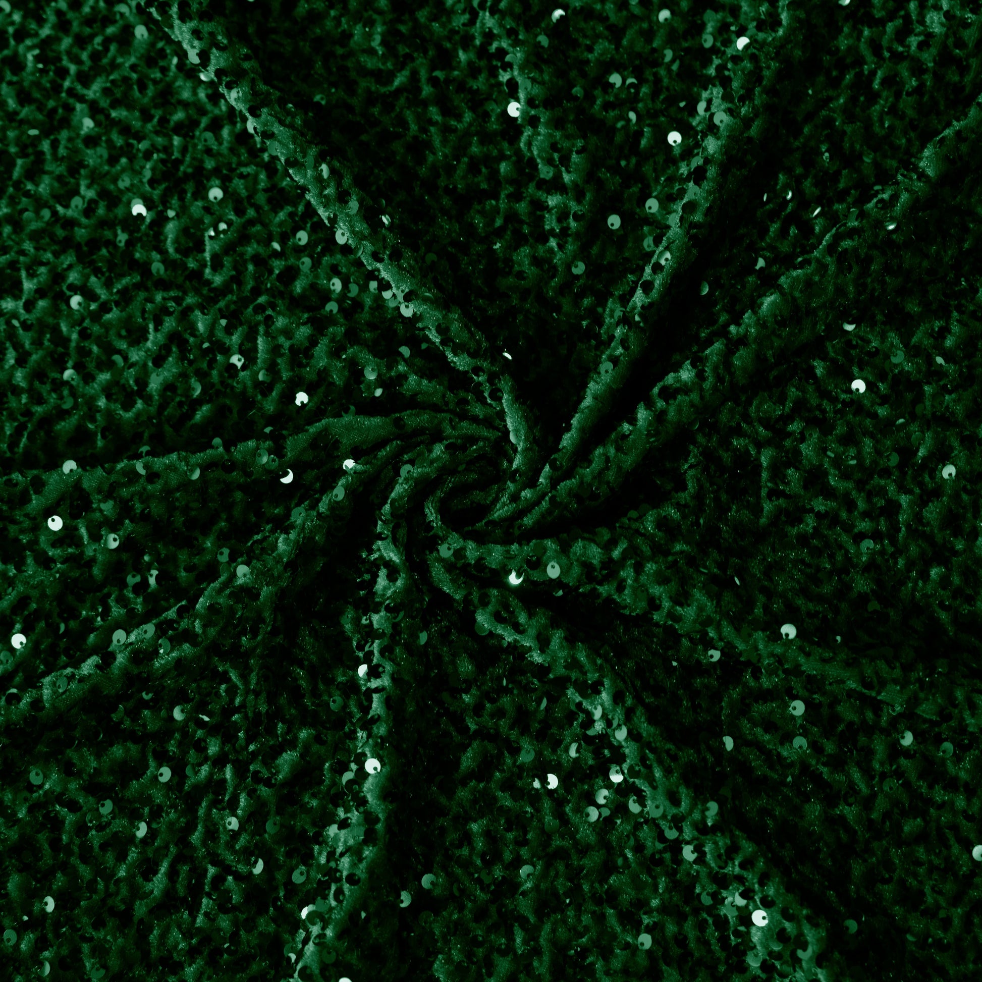 Sequin Velvet Emerald Green fabric