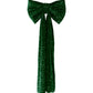 Sequin Velvet Giant Fabric Bow for Backdrop - Emerald Green 
