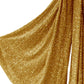 Sequin Velvet Giant Fabric Bow for Backdrop - Gold  Tails