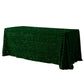 Sequin Velvet Rectangular Tablecloth Emerald Green angled view
