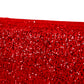 Sequin Velvet Rectangular Tablecloth Red close up