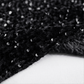 Sequin Velvet Table Runner Black edge close up