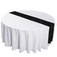 Sequin Velvet Table Runner Black birds eye view