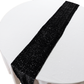 Sequin Velvet Table Runner Black top view