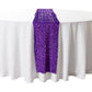 Sequin Velvet Table Runner Purple end view