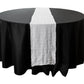 Sequin Velvet Table Runner White drop