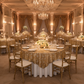 Sequin Vine Table Overlay Topper 90"x90" Square Gold - Wedding Reception
