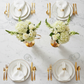 Set of 2 Modern Double Tube Floral Centerpiece Stand - Gold
