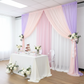 Sheer Voile Flame Retardant (FR) 10ft H x 118" W Drape/Backdrop Curtain Panel - Lavender