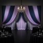 Sheer Voile Flame Retardant (FR) 10ft H x 118" W Drape/Backdrop Curtain Panel - Lavender