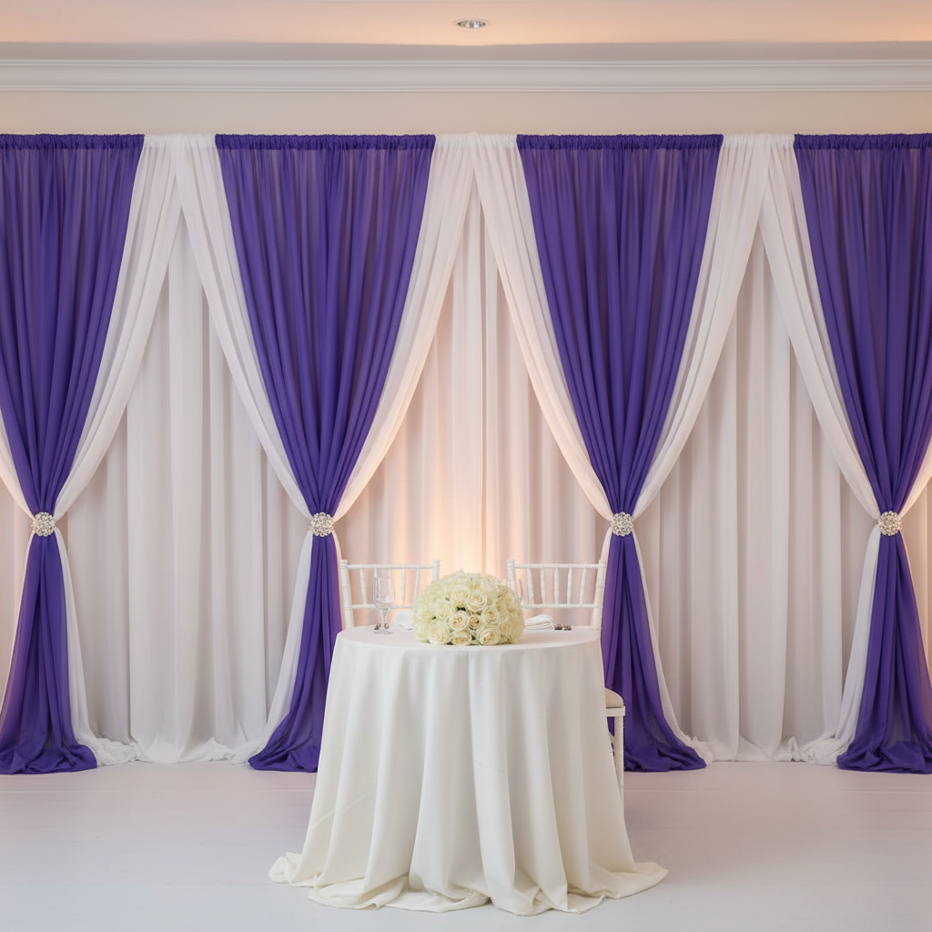 Sheer Voile Flame Retardant (FR) 12ft H x 118