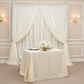 Sheer-Voile-Flame-Retardant-FR-8ft-Hx118-W-Drape-Backdrop-Curtain-Panel-Ivory | upgrights | crossbars | bases