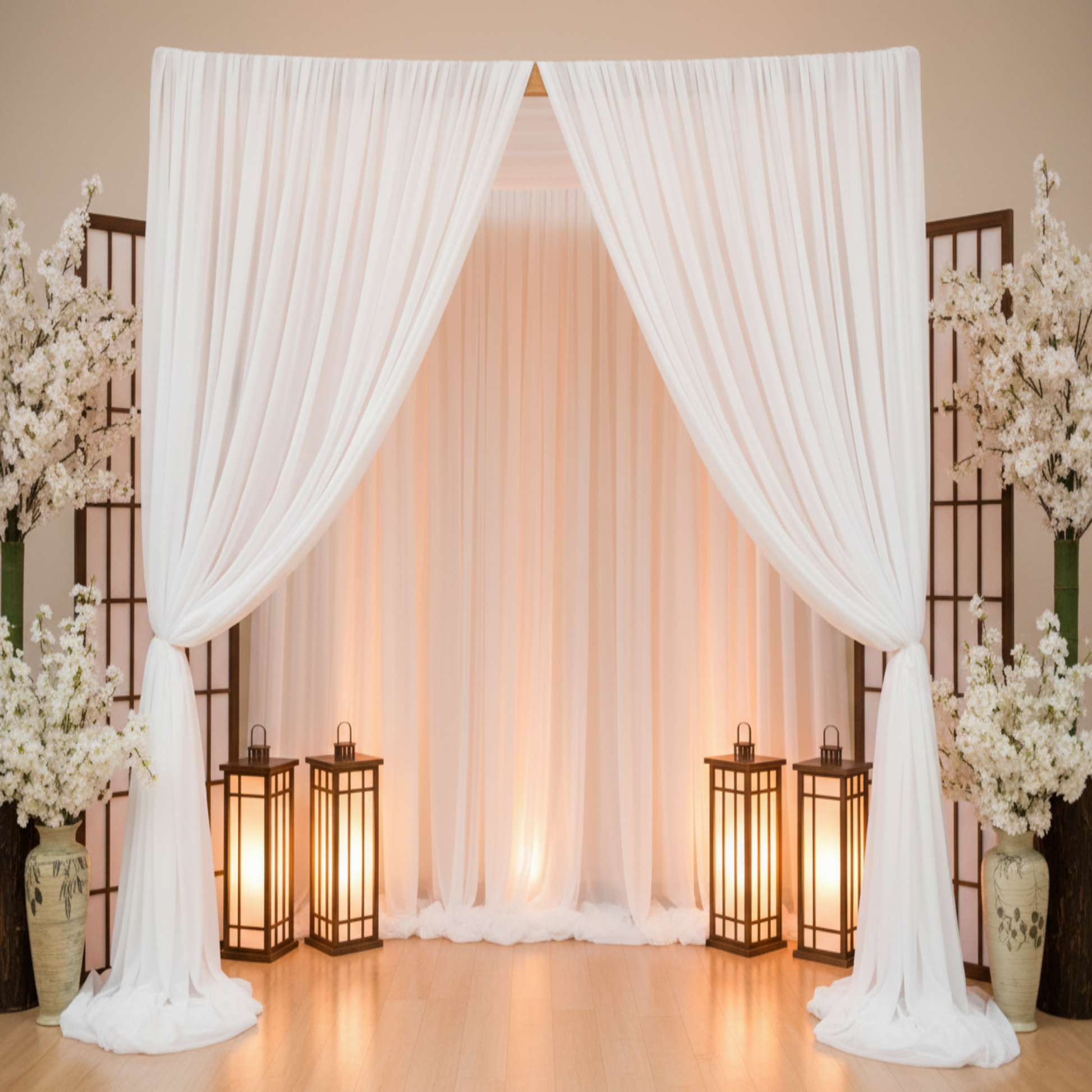 Sheer Voile FR 8ft H x 118