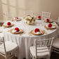 Silk Peony Flower Napkin Ring Holder (10 Count) - Red