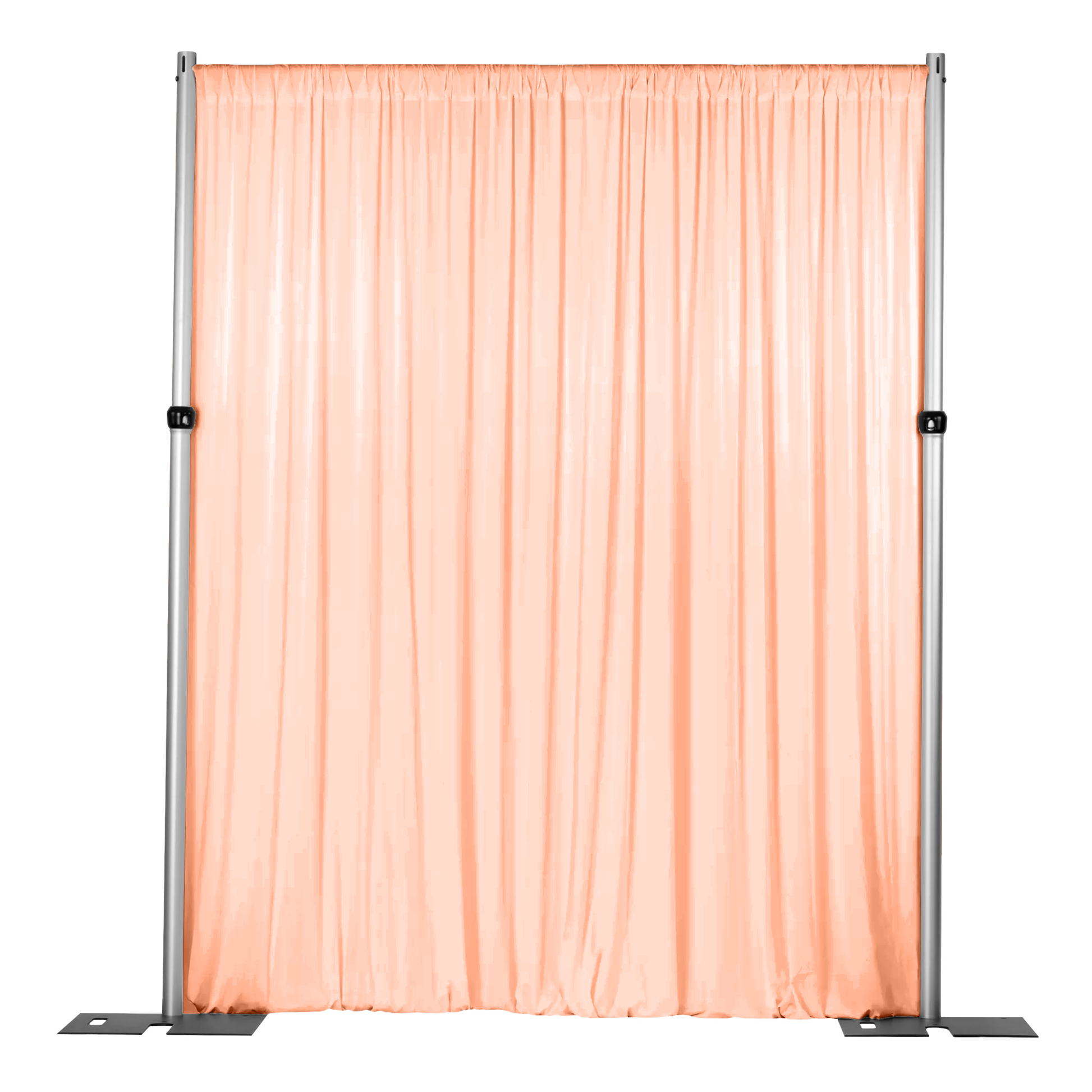 Spandex 4-way stretch backdrop drape panel peach full view
