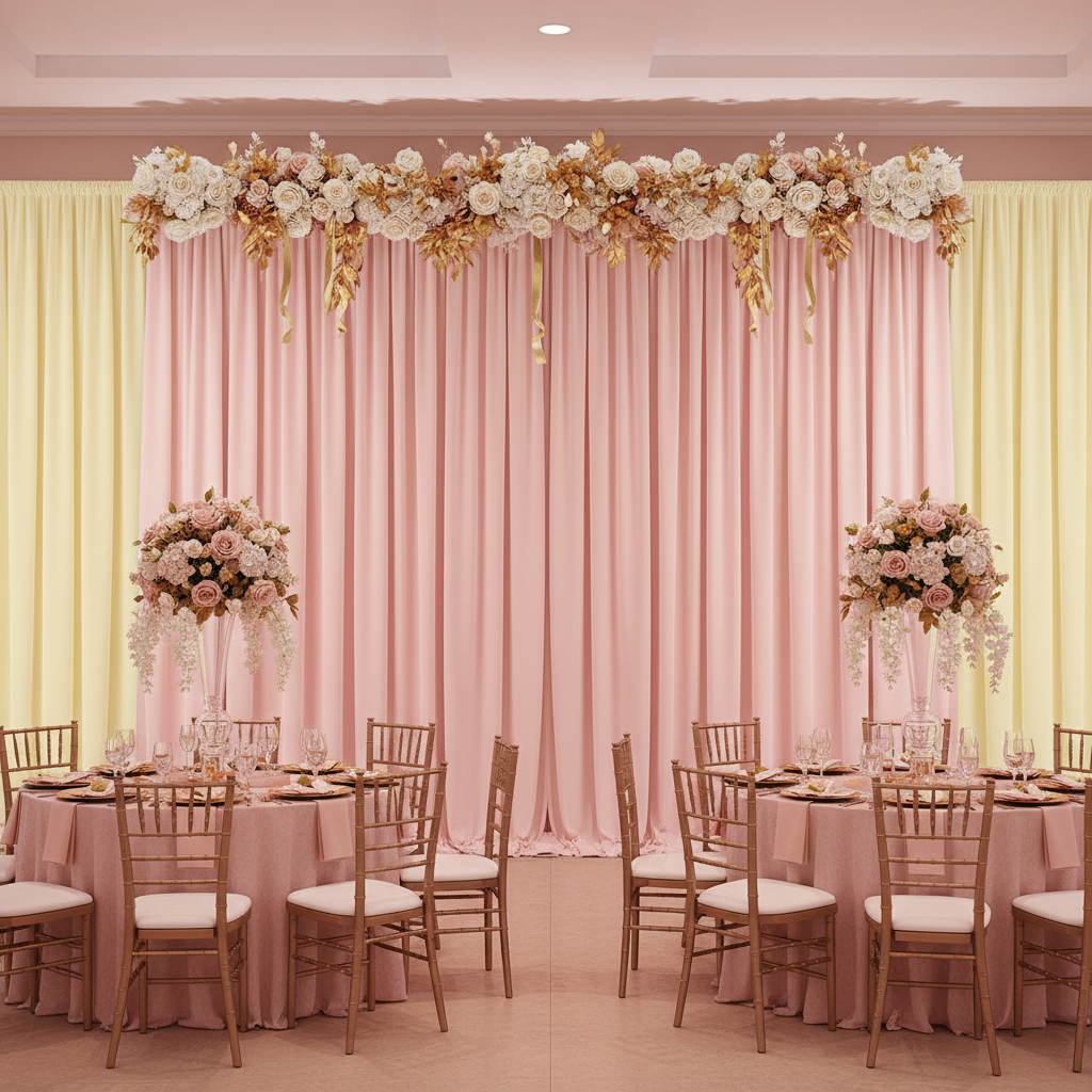 Spandex 4-way Stretch Backdrop Drape Curtain 14ft H x 60" W - Pastel Yellow