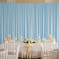 baptism indoor setup with Spandex 4-way Stretch Backdrop Drape Curtain 16ft H x 60" W - Baby Blue