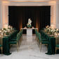 emerald birthday celebration with Spandex 4-way Stretch Backdrop Drape Curtain 16ft H x 60" W - Black