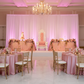 quinceañera with Spandex 4-way Stretch Backdrop Drape Curtain 16ft H x 60" W - White