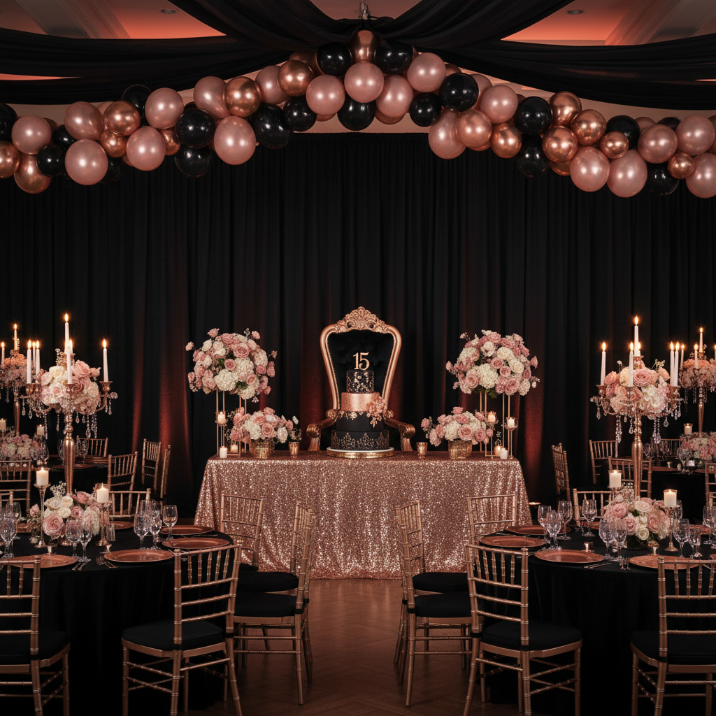 Spandex 4-way Drape 18 ft Backdrop Black - CV Linens™