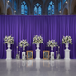 Spandex 4-way Stretch Backdrop Drape Curtain 18ft H x 60" W - Purple for cathedral anniversary celebration