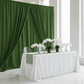 Spandex 4-way Stretch Backdrop Drape Curtain 18ft H x 60" W - Willow Green for indoor receiving area 