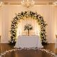 classic wedding with Spandex 4-way Stretch Backdrop Drape Curtain 20ft H x 60" W - Ivory