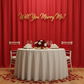 proposal with Spandex 4-way Stretch Backdrop Drape Curtain 20ft H x 60" W - Red
