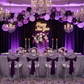 black and purple new year celebration with Spandex 4-way Stretch Backdrop Drape Curtain 20ft H x 60" W - Black