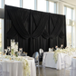 intimate wedding celebration with Spandex 4-way Stretch Backdrop Drape Curtain 20ft H x 60" W - Black