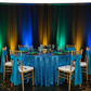 carnival setup with Spandex 4-way Stretch Backdrop Drape Curtain 20ft H x 60" W - Black