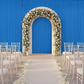 Spandex 4-way Stretch Backdrop Drape Curtain 14ft H x 60" W - Azure Blue